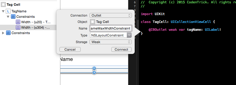 Create a Tag Flow Layout with UICollectionView